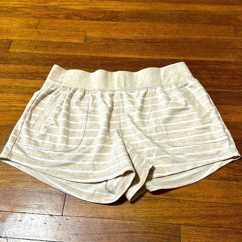 Athletic Works Women’s Striped Lounge Shorts, Sz L (12/14)
